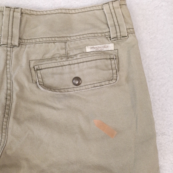 Abercrombie & Fitch vintage Y2K cargo pants flare low rise gorpcore khaki green - Picture 12 of 14